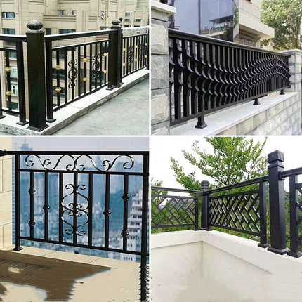 铝合金阳台护栏围栏铝艺栏杆别墅庭院室外防护栏铁艺锌钢楼梯扶手