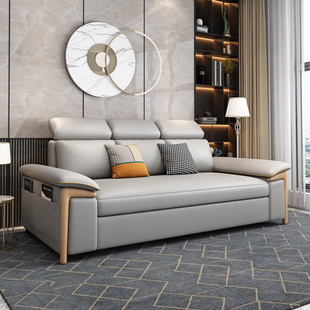 科技布沙发床可折叠小户型客厅两用多功能储物2021年实木收纳沙发