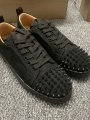 Black Suede Black Studs