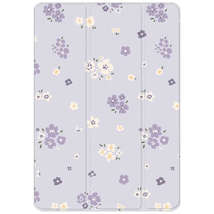 ipad保护壳air5碎花带笔槽2简约4/3ins风pro第九代11寸mini6适用苹果8三折硅胶10平板2023款十9ipad保护套