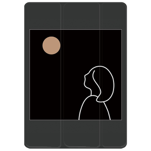 ipadair5保护套ins风情侣pro11寸7八代10旋转8亚克力4带笔槽2023新款9适用苹果mini6第十代3轻薄10平板壳