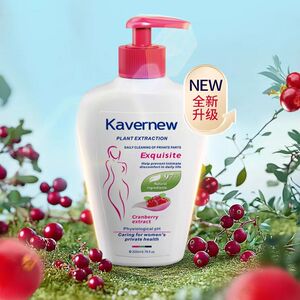 Kavernew 私密洗护液蔓越莓提取物生理 ph 值女生日常抑菌清洗液
