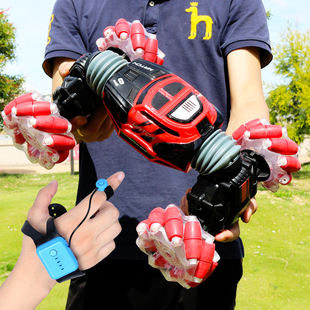 手表手势感应扭变车变形遥控汽车男孩手指特技车四驱赛车儿童玩具