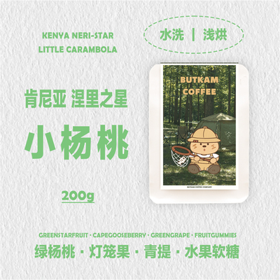 BUTKAM 手冲单品精品咖啡豆 肯尼亚涅里之星 小杨桃 高甜平衡