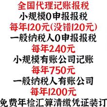 上海杭州重庆深圳苏州青岛公司注册代理记账零0申报税报税小规模