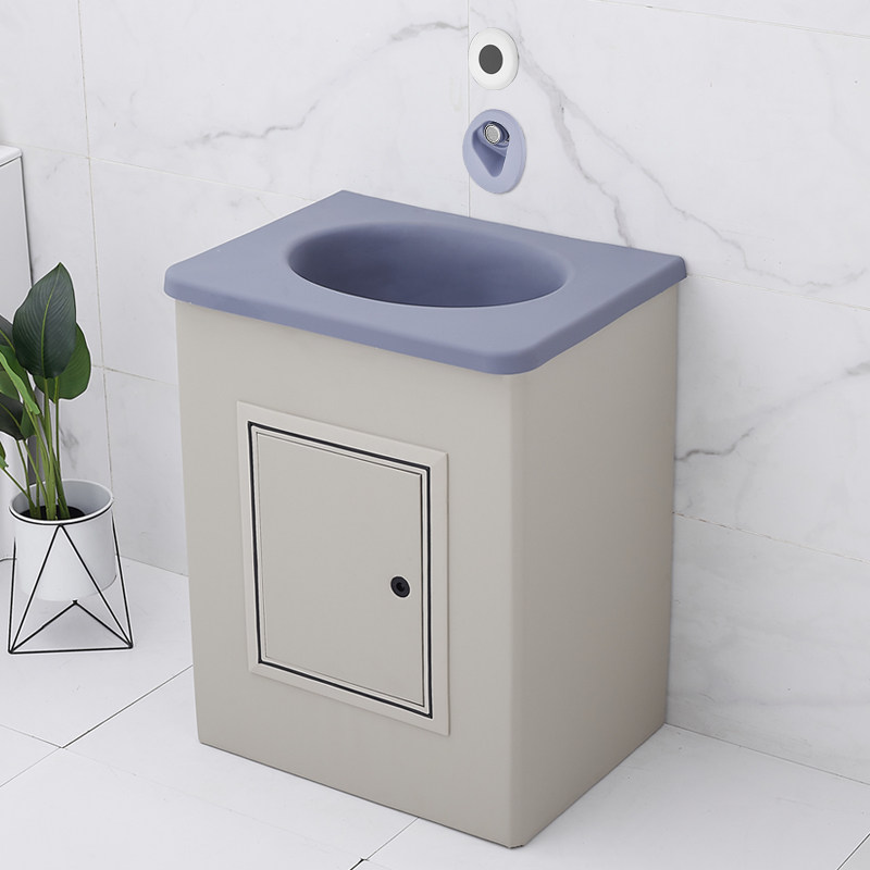 防撞硅胶面盆谈话室软包洗手台留置室浴室柜洗脸盆感应出水龙头,家装主材,盆、台一体成型式台盆,淘宝优惠券,粉丝福利购,淘宝优惠卷