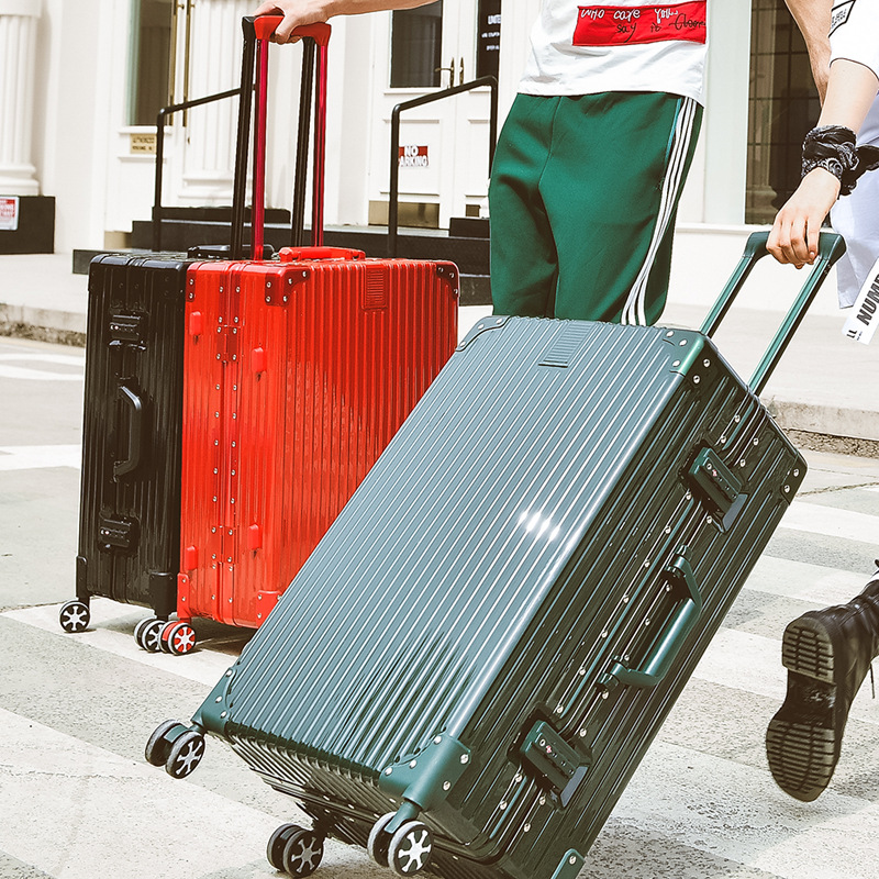 Pure luxury aluminum frame pull rod suitcase boarding luggag|msdalam kategori Beg kulit/wanita/beg lelaki, beg pakaian - dari Buy2taobao.com untuk memberikan perkhidmatan ejen Taobao profesional membeli