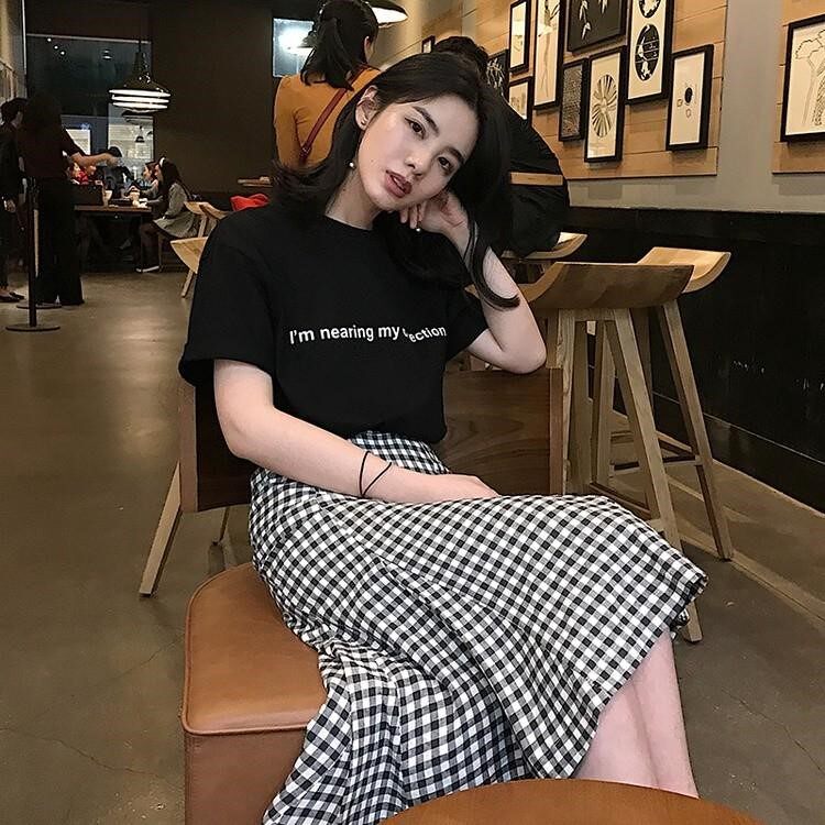 New products[Single Skirt/suit]lattice longuette skirt Korean Edition new pattern student fashion leisure time Two piece setin the Women's clothing/Boutique , Skirts  category - from Buy2taobao.com to provide professional Taobao agent buy service