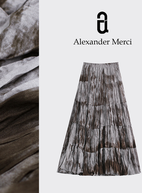 【古咖云染】以皱为美 以染作画 穿越时光级非遗半身裙D25T73030