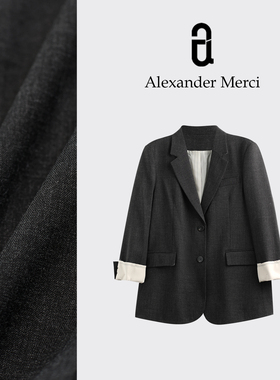 【摩卡慕斯】属于你秋天的第一款西装 版型绝绝子 D25T71711