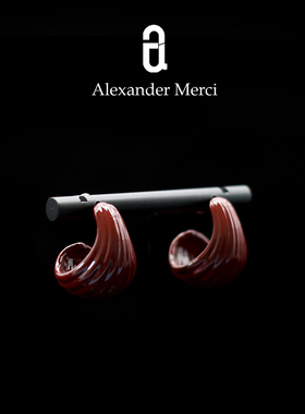 法国小众设计师壶铃高品珐琅耳环 AD25S10284