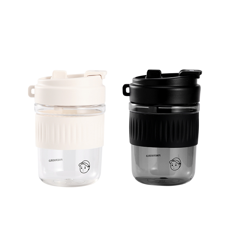 FINERWORLD随行杯tritan吸管杯水杯夏天女生小巧便携耐高温咖啡杯