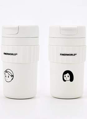 FINERWORLD保温杯咖啡杯316不锈钢咖啡保冷杯便携随行杯水杯杯子