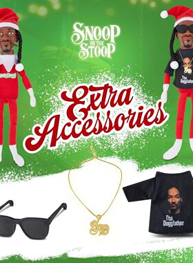 snoop on a stoop hip hop lovers 跨境黑人四件套圣诞精灵娃