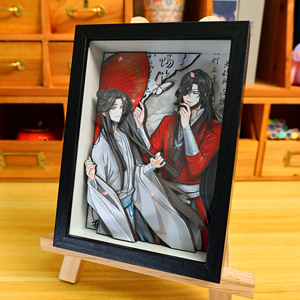 天官赐福手工立体画谢怜花城周边手办摆件客厅装饰挂画手工礼物