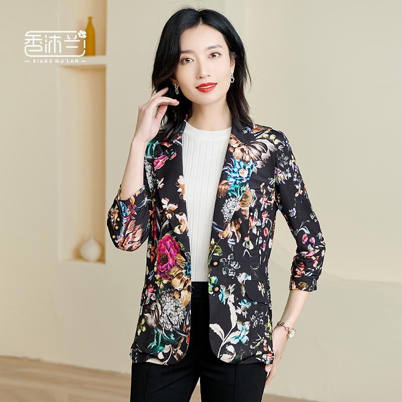 春装上新气质妈妈装长袖外套