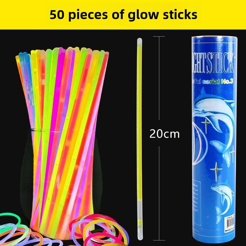 100 Glow Sticks Bracelets Necklac58249es Fluorescent Light S