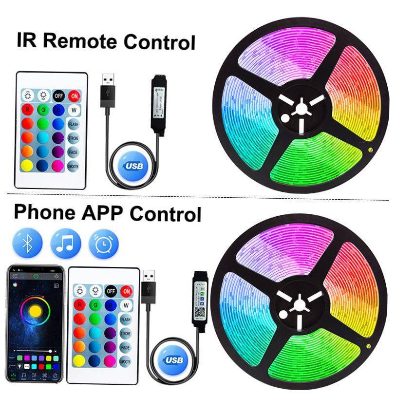 LED Strip Light USB Bluetooth RGB 5V LED RGB Lights Flexible