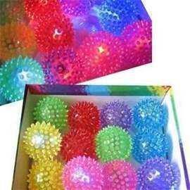flashing toys ball light up spikey high bouncing balls senso