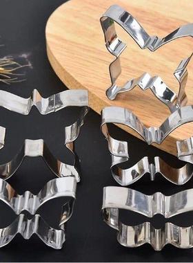 5pcs Butterfly Shaped Stainless Steel Cookie Molds Metal