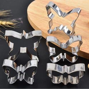 Stainless Shaped Steel Cookie Metal 5pcs Molds Butterfly