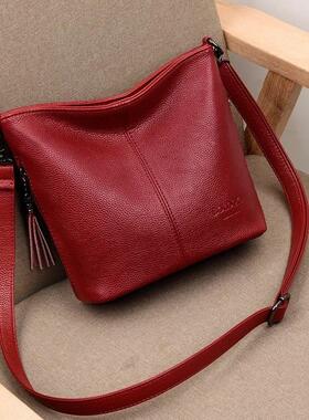 women bag handbag leather crossbody 24 tassel shoulder tote