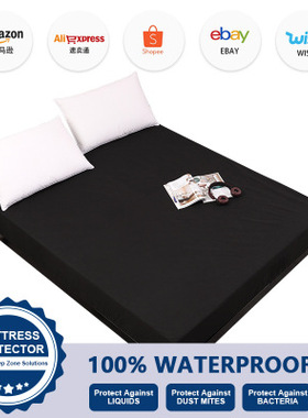 Waterproof bed sheet, machine washable mattress cover, urine