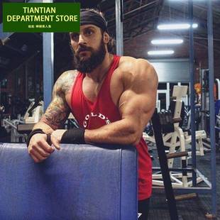 Top Men Shirt Gym Vest Mens Tank Clothing Golds Bodybuilding