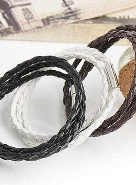 modyle leather brleKKBt steel beads charm brlet for men