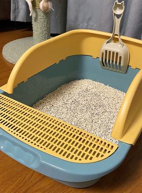 Litter box full semi-enclosed cat toilet litter box anti-odo