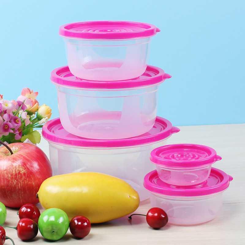 plastic Lunch Box Portable Bowl Food Container Lunchbox