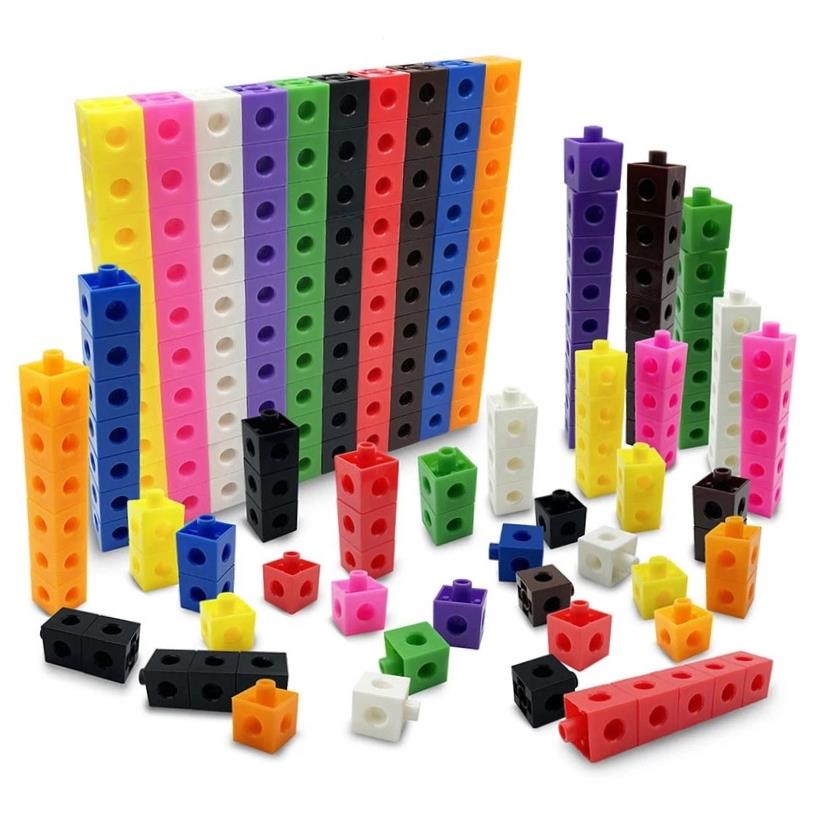 New Rainbow Montessori Math Link Building Blocks Educational