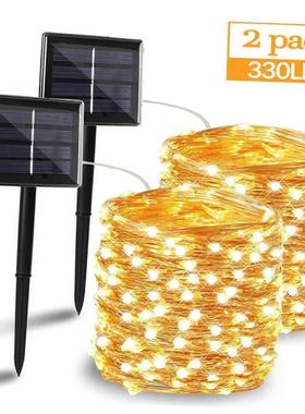 50/100/200/330 LED Solar Light Outdoor Lamp String Lights 1
