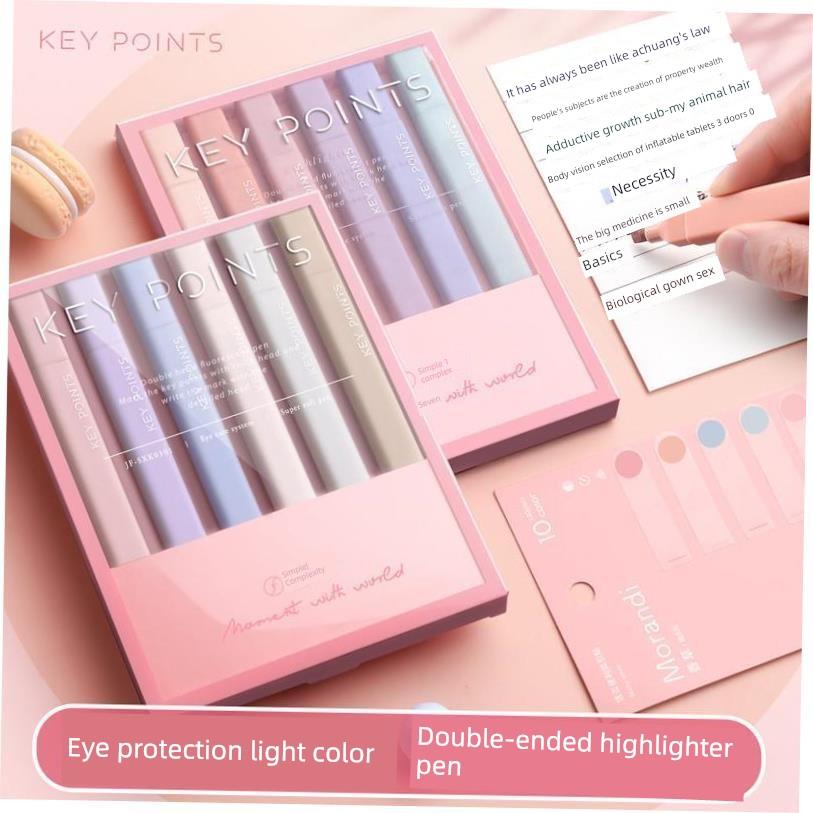 Color highlighter a set of 10 color marker pens荧光记号笔