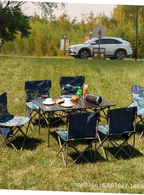 aluminium alloy camping table Portable foldable and chairs