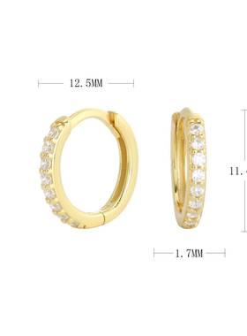 Sterling Silver Earrings For Women/Men Small Hoop