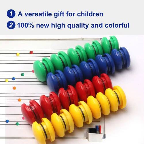 10Pcs Colorful Fridge Magnets Circular Refrigerator Office M