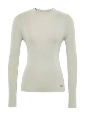 indicia标记羊毛针织衫无缝打底衫可机洗纯色秋新款女装L2C4MS154