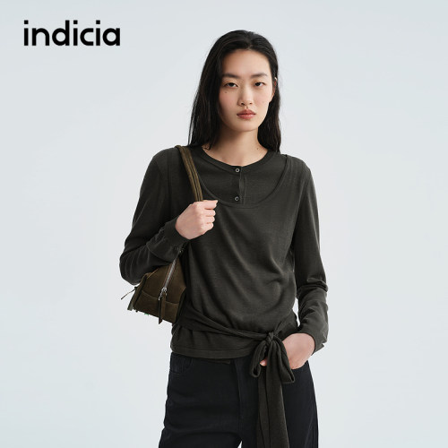 indicia标记商场同款2026夏季新款女装针织衫H2B6ZZ115F