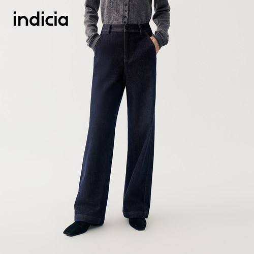 indicia标记商场同款25冬季新款女装休闲裤女牛仔裤F2D5NK456F