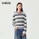 撞色条纹显瘦简约针织衫 indicia标记商场同款 25秋新款 F2C5ZZ354N
