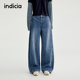 阔腿水洗宽松高街牛仔裤 indicia标记25秋新款 美式 L2C5NK119