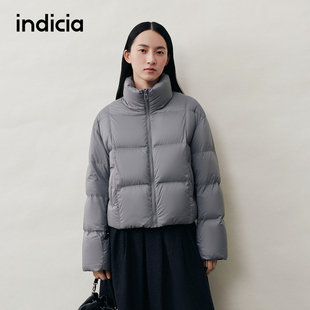 女装 新款 L2D5YR250 羽绒服外套立领面包服2025冬季 indicia标记短款