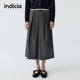 灰色半身裙女裙子F2A6QZ094C 新款 indicia标记商场同款 2026春季