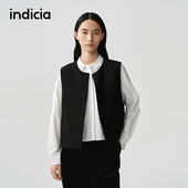 indicia标记商场同款 马甲F2A5MJ076N 叠穿双面穿西装 25春新款 无袖