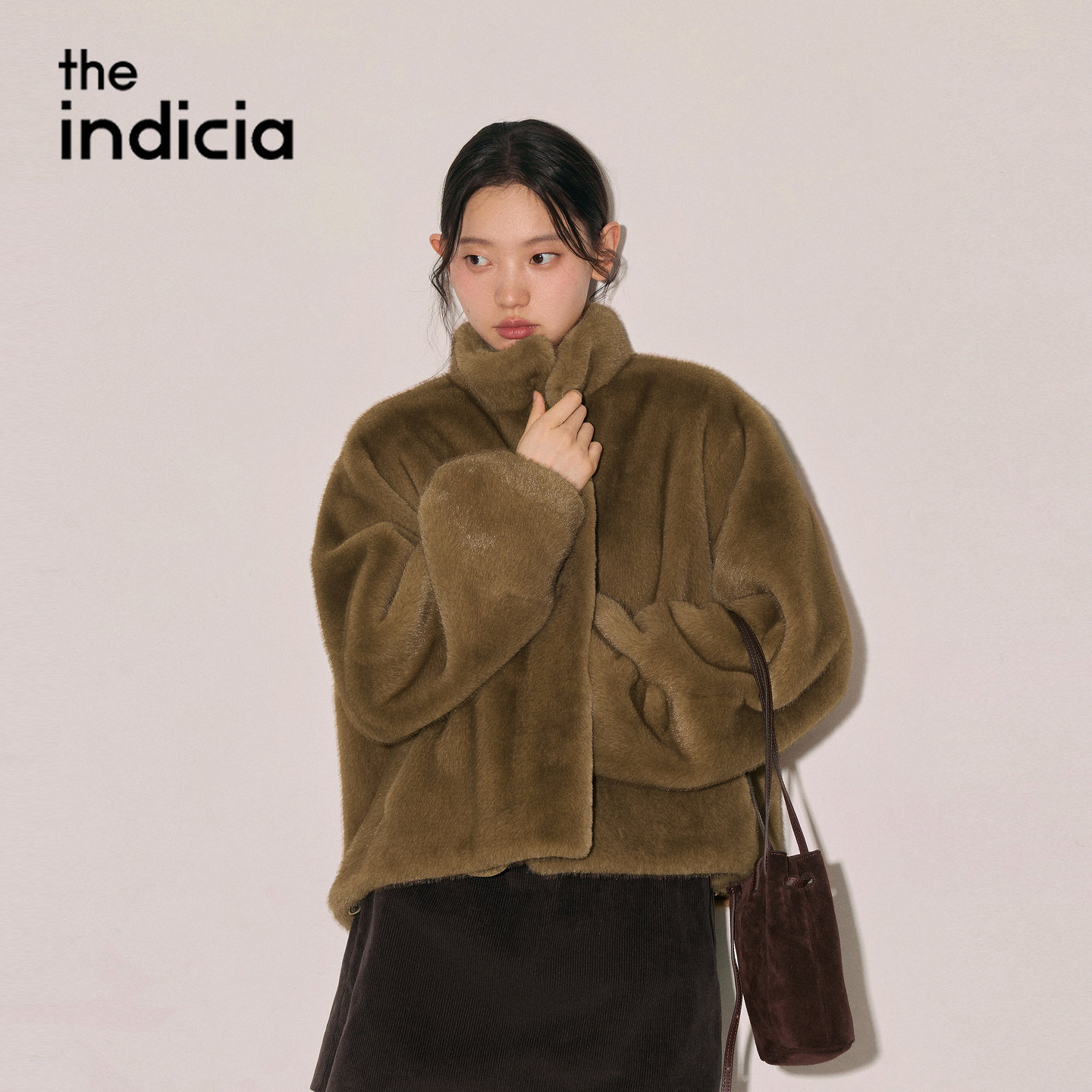 indicia标记商场同款2026冬季新款女装毛绒皮草外套L2D6PC378Z