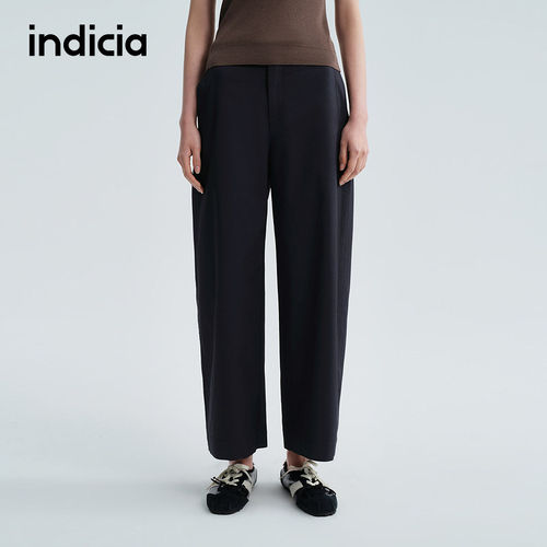 indicia标记商场同款2026夏季新款女装休闲裤藏青裤子F2B6KZ129N