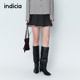 26春季 新款 女装 indicia标记商场同款 半身裙黑色短款 裙子L2A6QZ033