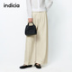 高腰休闲长裤 阔腿牛仔裤 F2A5NK030F 春秋新款 indicia标记商场同款