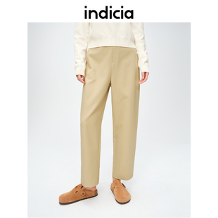 女装 子长裤 6A403KZ146C 春秋简约通勤休闲裤 indicia标记商场同款